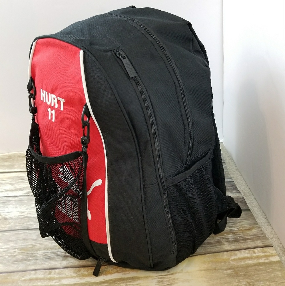 Puma Red and Black Ball Net BackPack - Picture 2 of 7